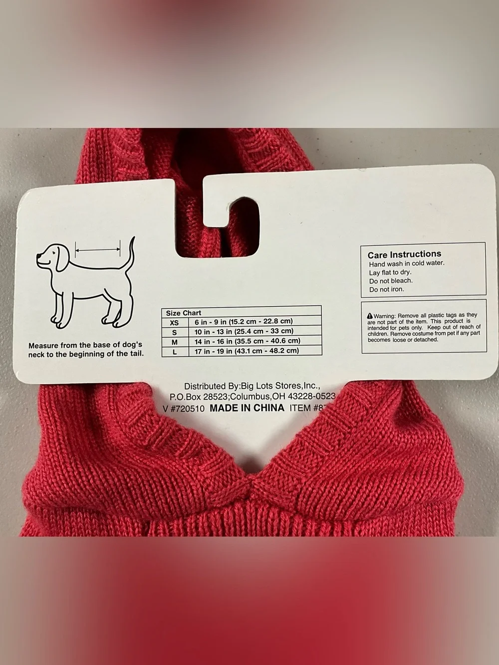 Dog Peepers Pink Hooded Knit Poncho with Pom Poms